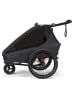 Qeridoo Przyczepka rowerowa "Kidgoo 2" w kolorze antracytowym