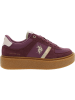 U.S. Polo Assn. Sneakers paars/goudkleurig