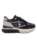 U.S. Polo Assn. Leren sneakers zwart/beige
