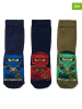 LEGO 3er-Set: Socken in Dunkelblau/ Schwarz/ Khaki