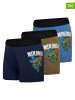 LEGO 3er-Set: Boxershorts in Dunkelblau/ Khaki/ Blau