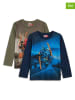 LEGO 2er-Set: Longsleeves in Khaki/ Dunkelblau
