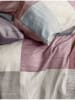 Irisette Seersucker beddengoedset grijs/roze/beige