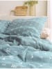 Irisette Seersucker beddengoedset turquoise