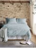 Irisette Seersucker beddengoedset turquoise