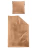 Irisette Satin-Bettwäsche-Set in Hellbraun