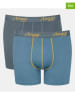 Sloggi 2er-Set: Boxershorts in Blau/ Grau
