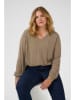 KAFFE curve Bluse in Taupe