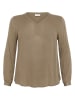 KAFFE curve Bluse in Taupe