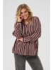 KAFFE curve Blouse bruin/lichtroze