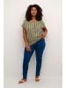 KAFFE curve Blouse groen/zwart