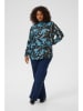 KAFFE curve Blouse blauw/zwart