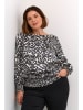 KAFFE curve Blouse zwart/crème