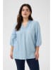 KAFFE curve Bluse in Hellblau