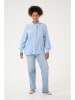 KAFFE curve Bluse in Hellblau