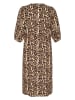 KAFFE curve Sukienka w kolorze beżowo-czarnym
