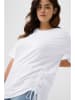 KAFFE curve Koszulka w kolorze białym