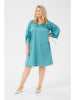 KAFFE curve Sukienka w kolorze turkusowym