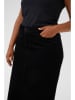 KAFFE curve Spódnica sztruksowa w kolorze czarnym