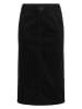 KAFFE curve Corduroy rok zwart