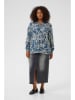 KAFFE curve Bluse "Mahlia" in Hellblau