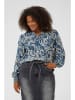 KAFFE curve Bluse "Mahlia" in Hellblau