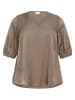 KAFFE curve Blouse "Ada" taupe