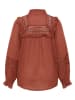 KAFFE curve Bluse "Jessa" in Hellbraun