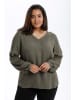 KAFFE curve Bluse in Anthrazit