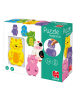 Jumbo Magnetisches Holzpuzzle "Tiere" in Bunt - ab 12 Monaten