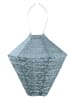 Lumiz LED-Solarlaterne ''Lace Diamond'' in Blaugrau - (H)28 x Ø 28 cm