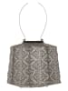 Lumiz LED-Solarlaterne ''Lace Lamp'' in Taupe - (H)14 x Ø 20 cm
