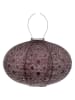 Lumiz LED-Solarlaterne ''Mosaic Oval'' in Lila - (H)27 x Ø 40 cm