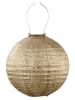 Lumiz LED-Solarlaterne ''Bazaar Rond'' in Gold - Ø 30 cm