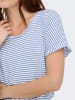 JDY Shirt "Sissy" in Weiß/ Blau