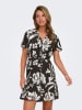JDY Kleid "Troya" in Schwarz/ Weiß