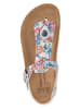 BIO PINGÜIN Teenslippers wit/meerkleurig