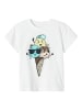 name it Shirt "Jacques" wit/turquoise