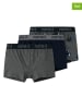 name it 3er-Set: Boxershorts in Grau/ Schwarz