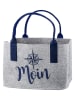 GILDE Torba w kolorze szaro-granatowym na zakupy - 40 x 26 x 26 cm