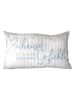 GILDE Kissen "Living" in Beige/ Hellblau - (L)30 x (B)50 cm