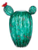 GILDE Wazon "Cactus Flower" w kolorze zielonym - 20 x 26 x 11 cm