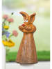 GILDE Zaunfigur "Hoppel" in Hellbraun - (B)10 x (H)19 x (T)8 cm