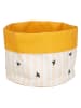 GILDE Koszyk "Bees" w kolorze żółtym na pieczywo - wys. 20 x Ø 20 cm