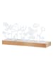 GILDE Windlicht "Frühlingswiese" in Beige/ Weiß - (B)23,5 x (H)11,5 x (T)7 cm