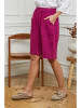 Joséfine Leinen-Bermudas "Alafolie" in Pink