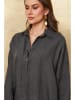 Fleur de Lin Lniana bluzka "Dola" w kolorze antracytowym