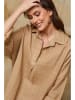 Fleur de Lin Leinenbluse "Dola" in Camel
