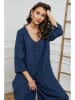 Joséfine Leinen-Jumpsuit "Besorla" in Dunkelblau