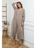 Joséfine Leinen-Jumpsuit "Besorla" in Taupe